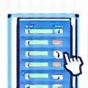 Booking Engine Icon - calendar with a cursor